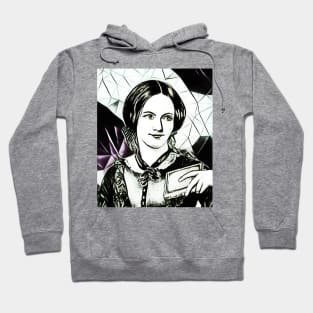 Charlotte Bronte Black and White Portrait | Charlotte Brontë Artwork 5 Hoodie